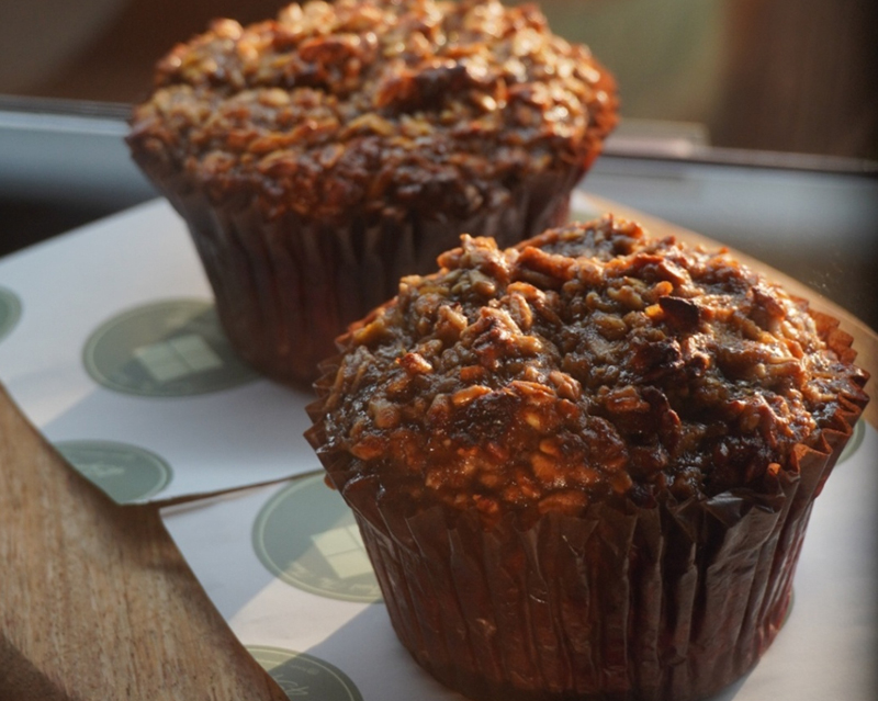 Gluten Free Banana Apple Baked Oatmeal muffin